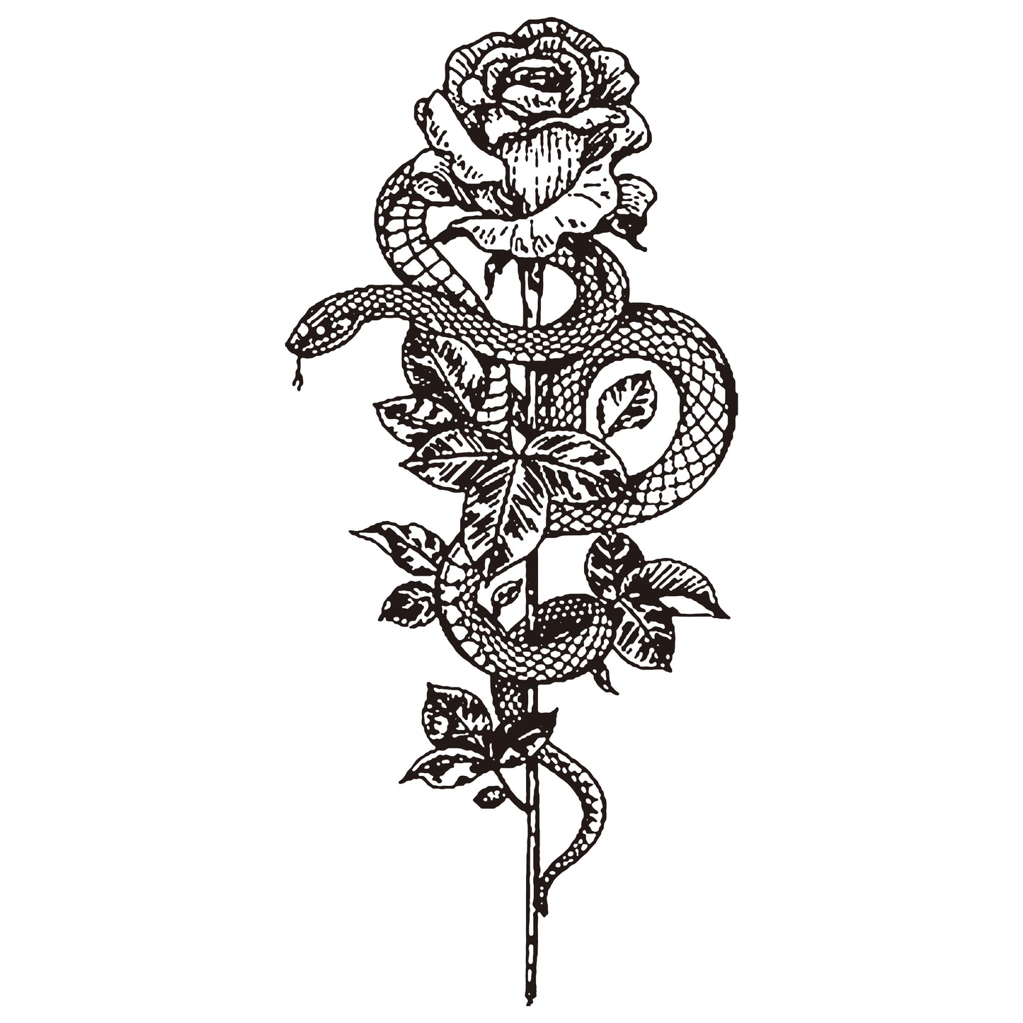 Flor con serpiente