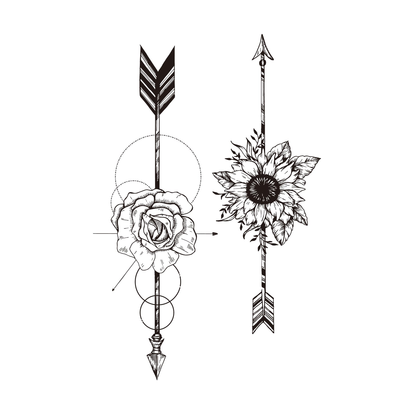 Flecha de flores