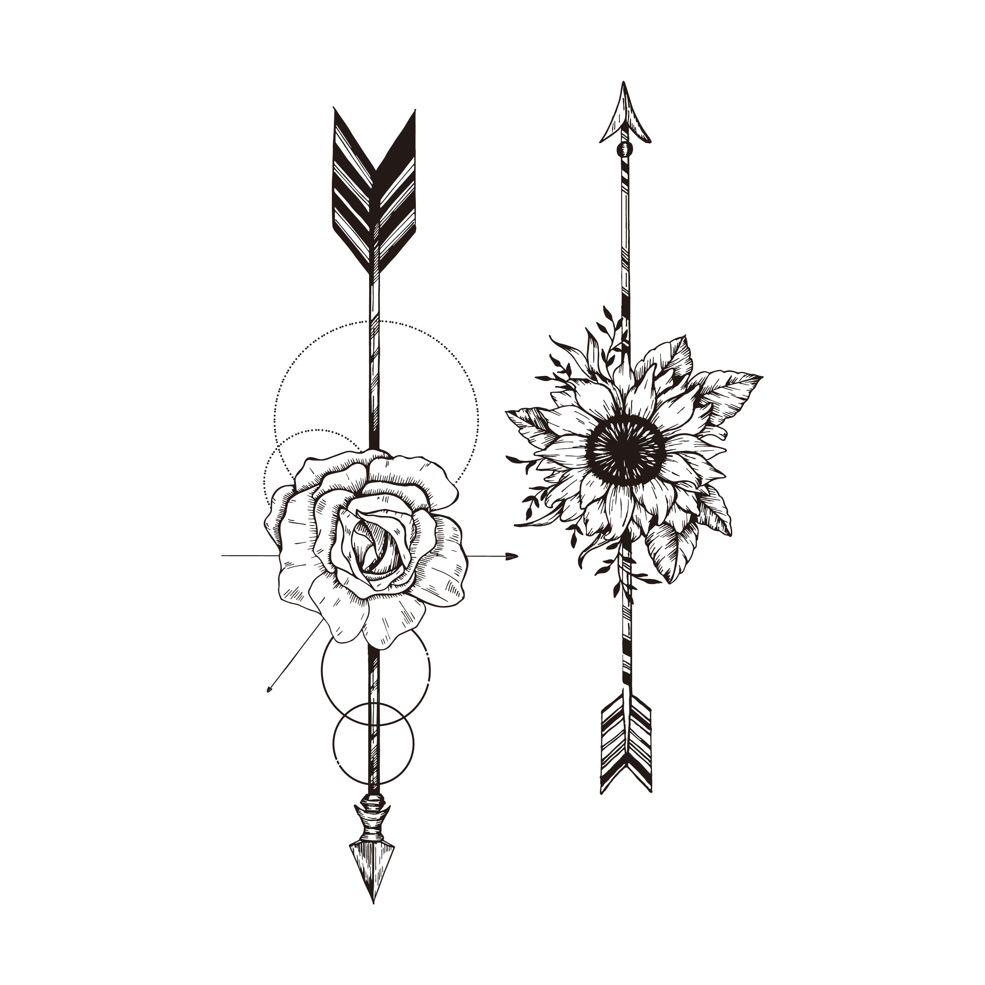 Flecha de flores