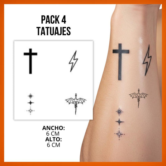 “Packs” de Tatuajes Temporales - Tiktokshop