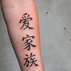 Amor y familia en chino