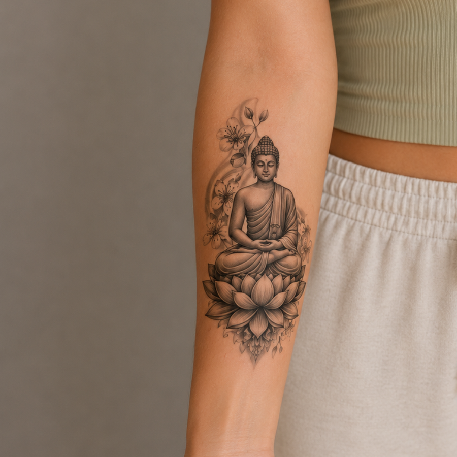 Buda sobre Loto Ancestral