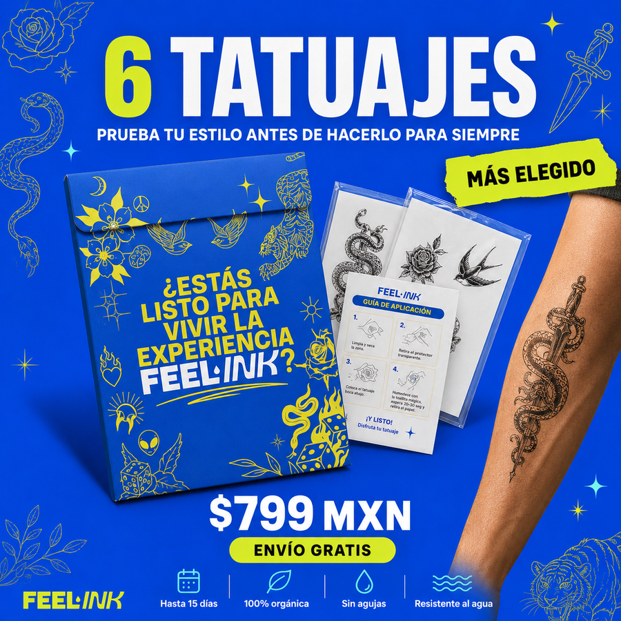 Pack Feel-Ink 6 Tattoos