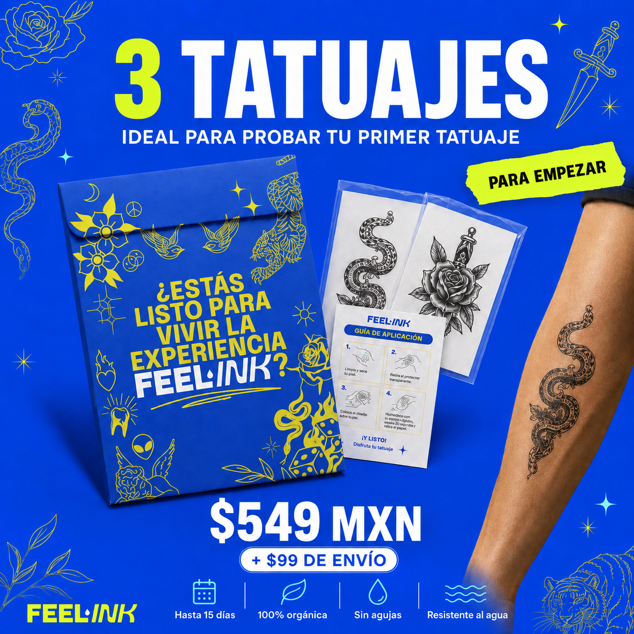 Pack Feel-Ink 3 Tattoos