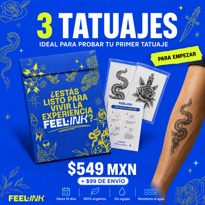 Pack Feel-Ink 3 Tattoos