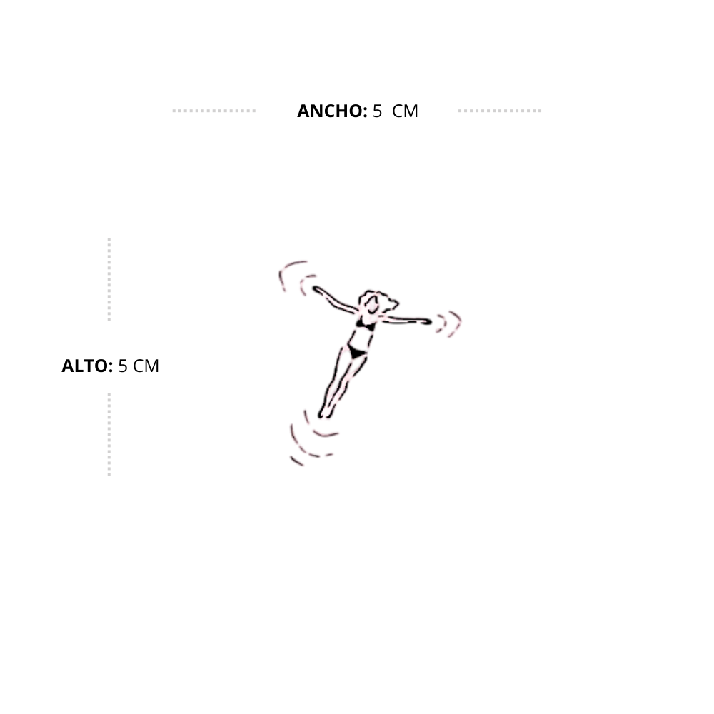 Tatuaje Chica Nadando