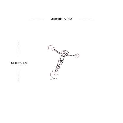 Tatuaje Chica Nadando