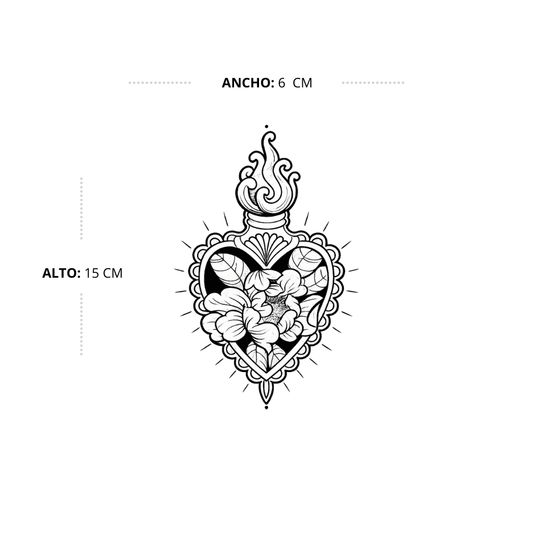 Corazón con Flor