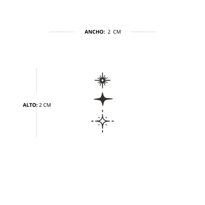 Tatuaje  Tres fases de una estrella