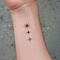 Tatuaje  Tres fases de una estrella