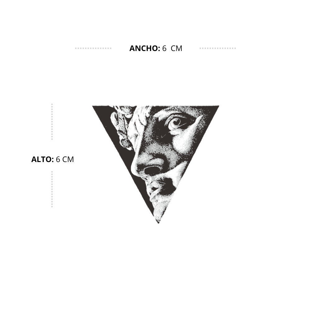 Tatuaje  David en triángulo