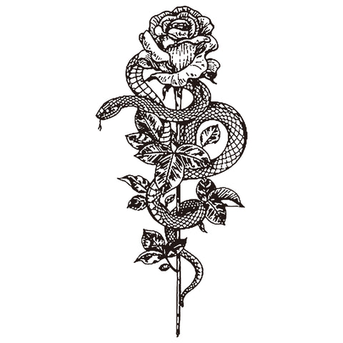 Flor con serpiente