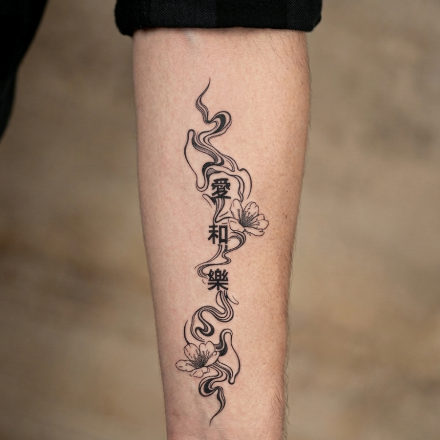 Kanji Amor, Paz y Felicidad