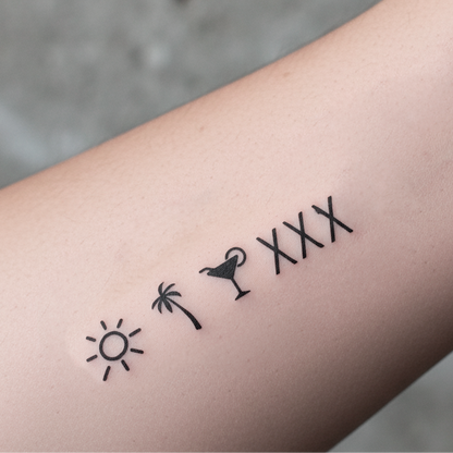 Tatuaje  Sol-playa-alcohol