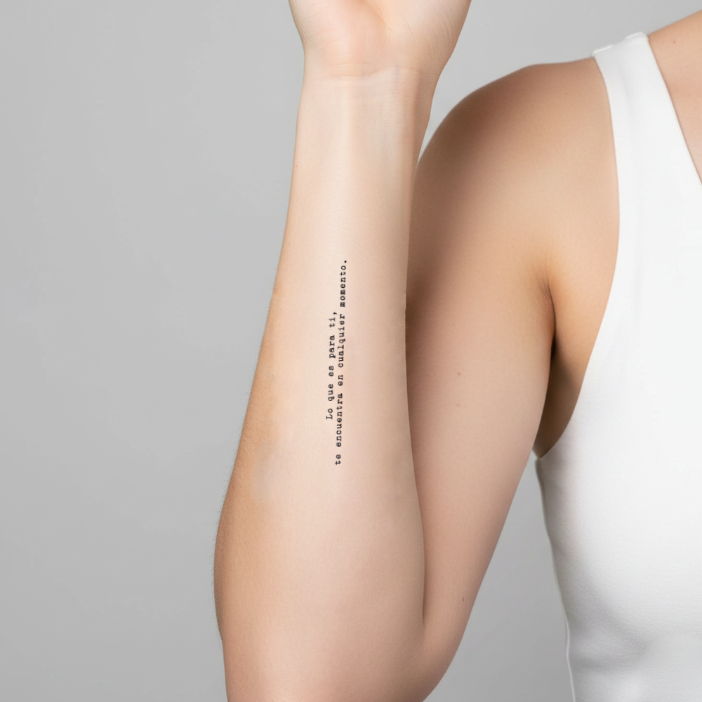 Lo que es para ti, te encuentra en cualquier momento