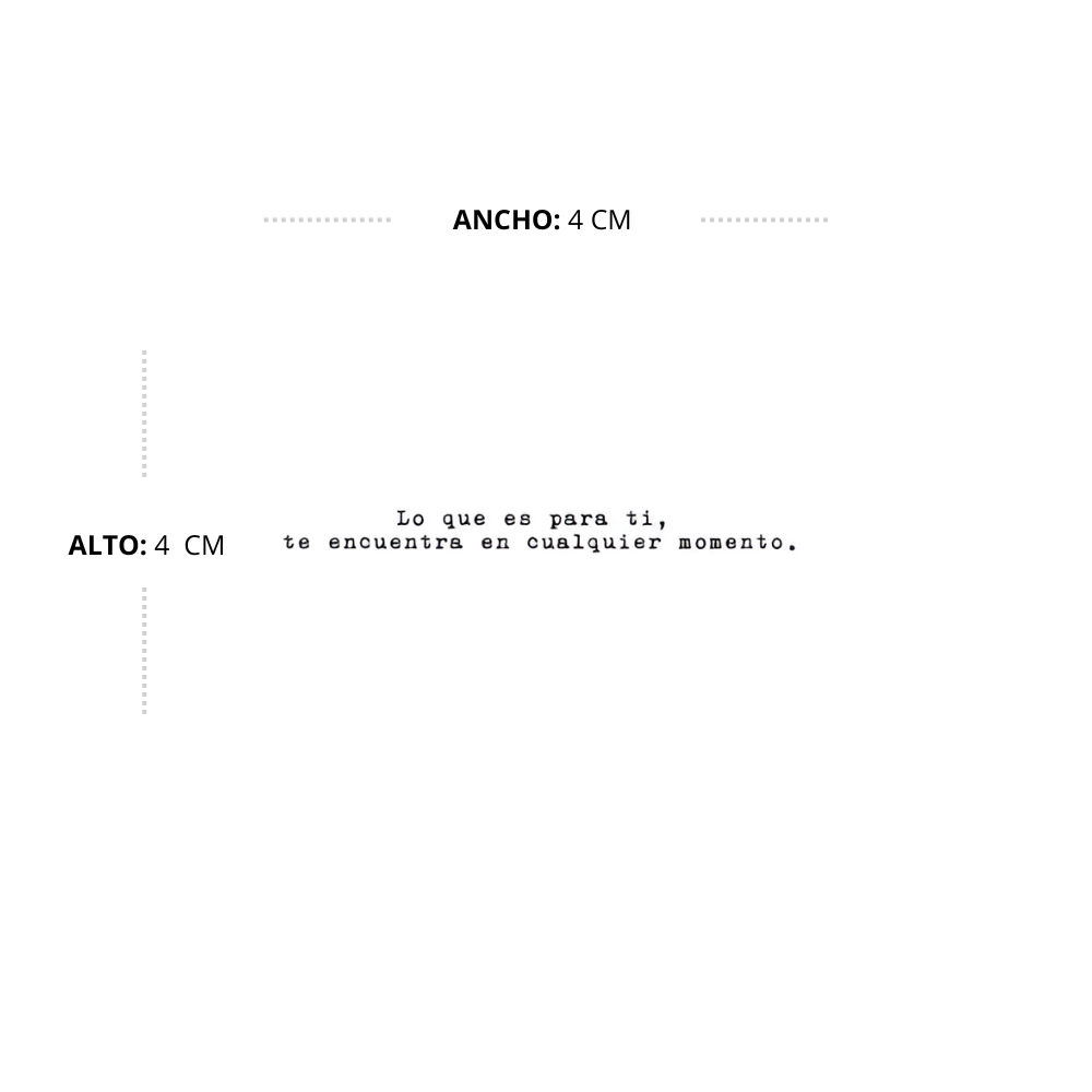 Lo que es para ti, te encuentra en cualquier momento