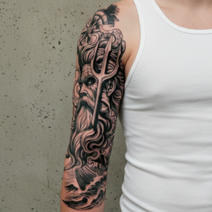 Tatuaje  Manga Rey Del Mar