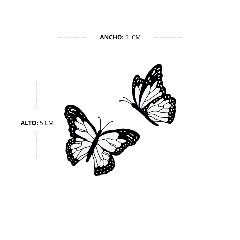 Tatuaje Mariposas bailando