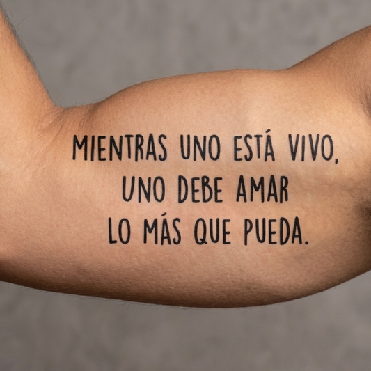 Mientras uno este vivo