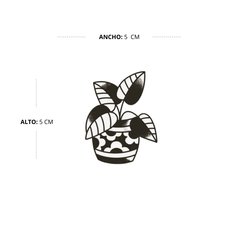 Tatuaje Planta Ornamental