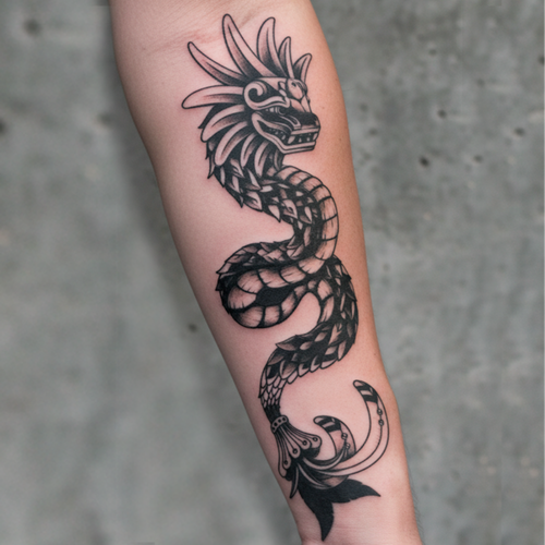 Quetzalcoatl en piel