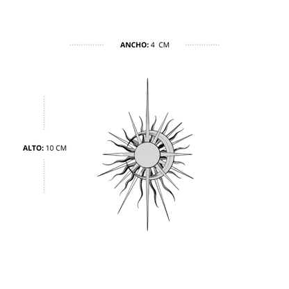 Tatuaje Sol Unido a la Luna