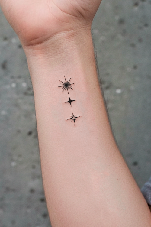Tres fases de una estrella