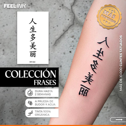 "Frases" Tatuaje Temporal- Tiktokshop