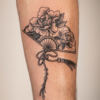 Abanico con Peonias