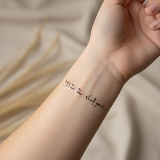 Tatuaje  Esto también pasara (This too shall pass)