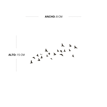 Tatuaje Aves en vuelo