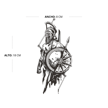 Tatuaje  Guerrero espartano