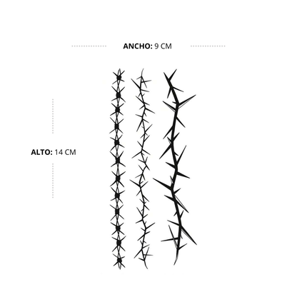 Tatuaje  Espinas triples