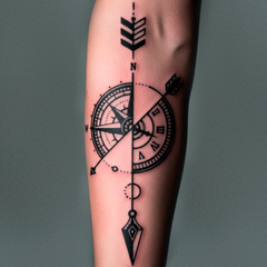 Tatuaje  Flecha del viajero