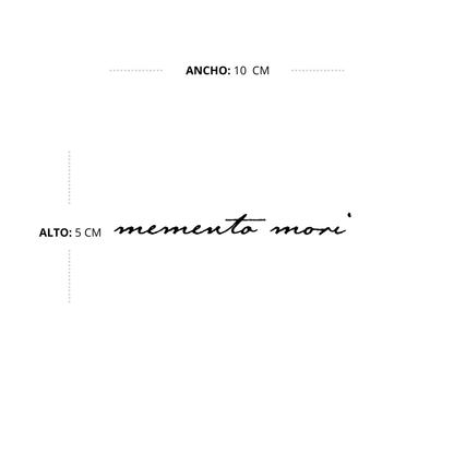 Tatuaje Frase Memento Mori