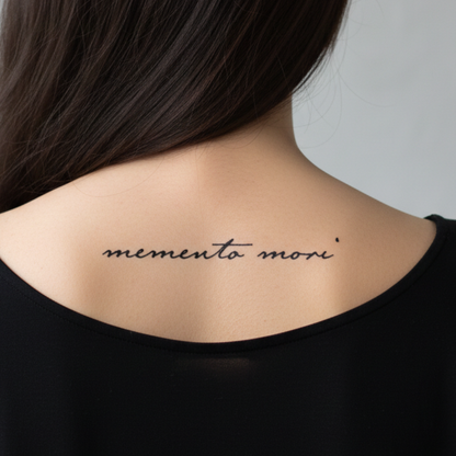 Tatuaje Frase Memento Mori