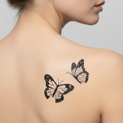 Tatuaje Mariposas bailando