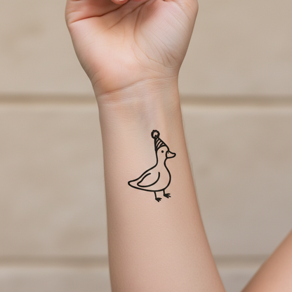 Tatuaje Pato Celebrando