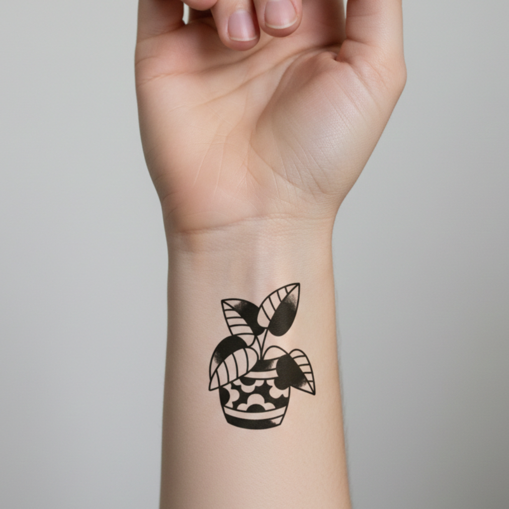 Tatuaje Planta Ornamental