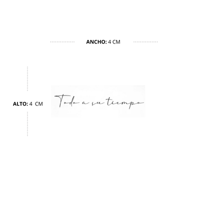 Todo a su tiempo
