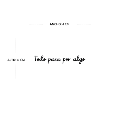 Todo pasa por algo