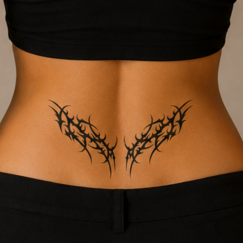 Alas Neotribal en piel
